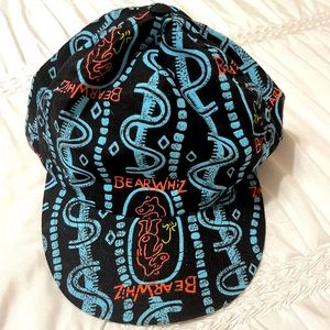 Black & Blue Patterned Men's Cap